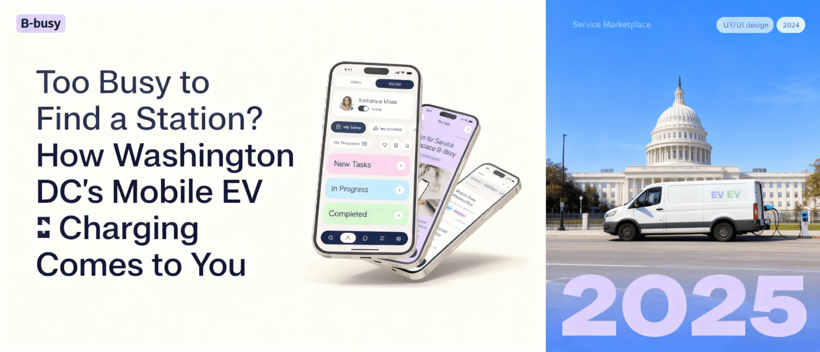 Too Busy to Find a Station? How Washington DC's Mobile EV Charging Comes to You