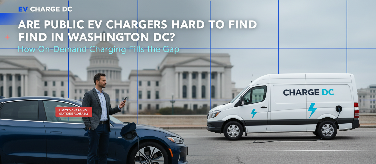 Are Public EV Chargers Hard to Find in Washington DC? How On-Demand Charging Fills the Gap